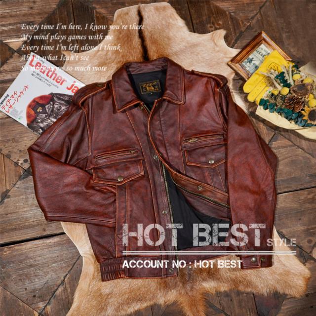 1.1mm カウハイド メンズ 革ジャン ヴィンテージ加工 デザイナーズ シングルライダース レザージャケット 牛革