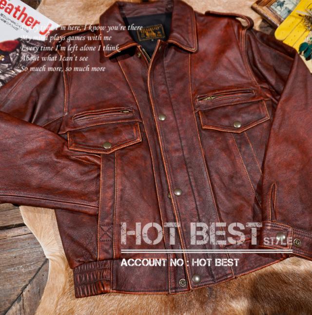 1.1mm カウハイド メンズ 革ジャン ヴィンテージ加工 デザイナーズ シングルライダース レザージャケット 牛革