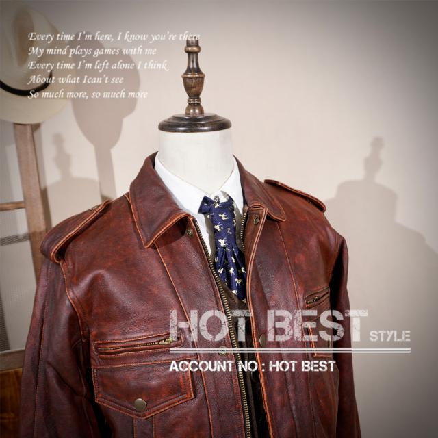 1.1mm カウハイド メンズ 革ジャン ヴィンテージ加工 デザイナーズ シングルライダース レザージャケット 牛革