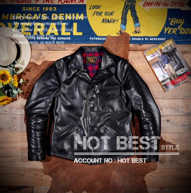 1.3mm カウハイド 復刻40年代 アビエイタースタイル メンズ 革ジャン レザージャケット イタリアンレザー 牛革