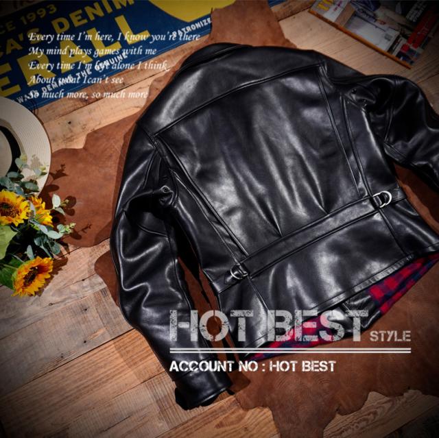 1.3mm カウハイド 復刻40年代 アビエイタースタイル メンズ 革ジャン レザージャケット イタリアンレザー 牛革