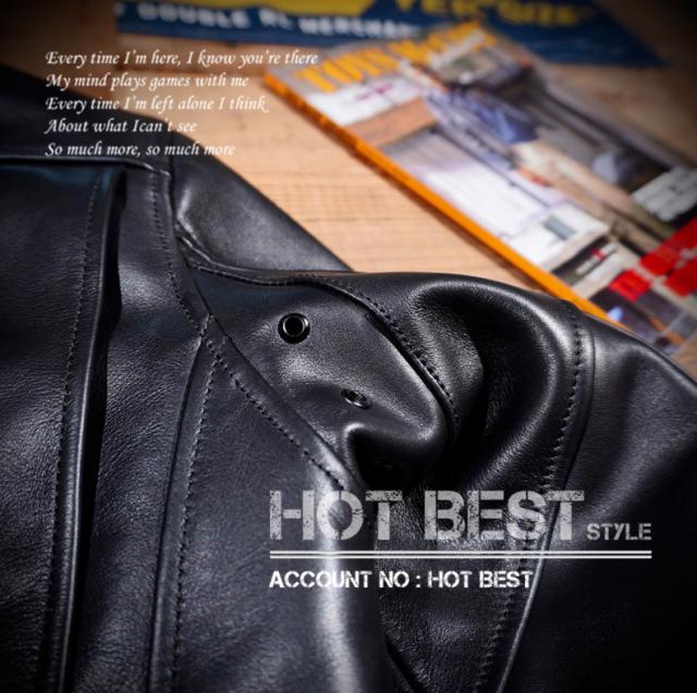 1.3mm カウハイド 復刻40年代 アビエイタースタイル メンズ 革ジャン レザージャケット イタリアンレザー 牛革