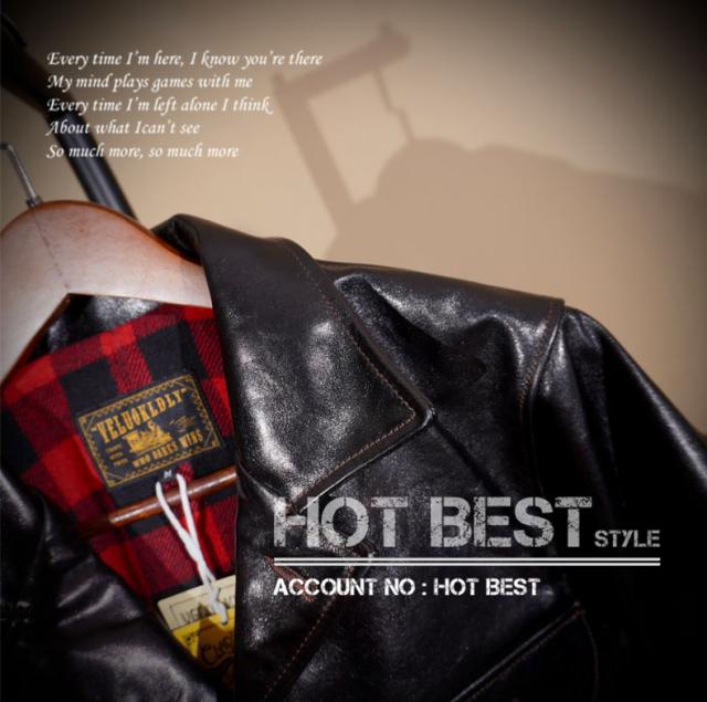 1.3mm 茶芯ホースハイド 復刻40年代 アビエイタースタイル メンズ 革ジャン レザージャケット イタリアンレザー 馬革