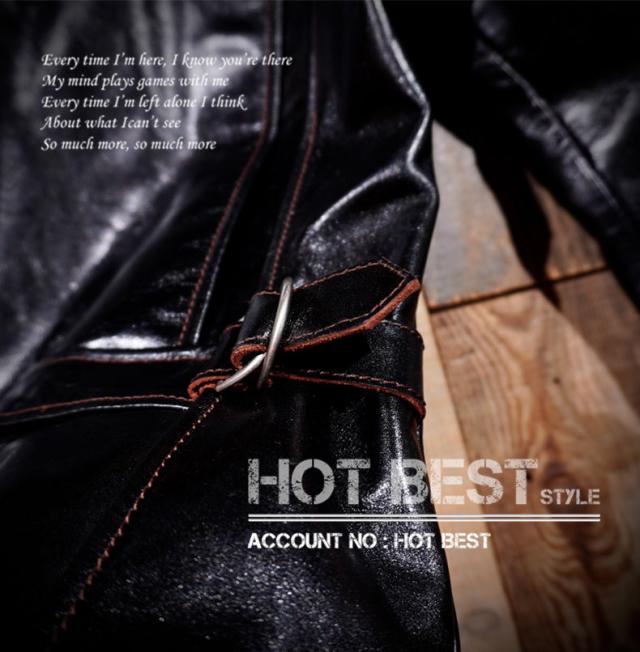 1.3mm 茶芯ホースハイド 復刻40年代 アビエイタースタイル メンズ 革ジャン レザージャケット イタリアンレザー 馬革