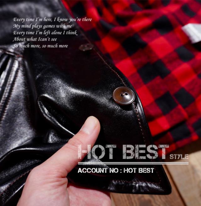 1.3mm 茶芯ホースハイド 復刻40年代 アビエイタースタイル メンズ 革ジャン レザージャケット イタリアンレザー 馬革