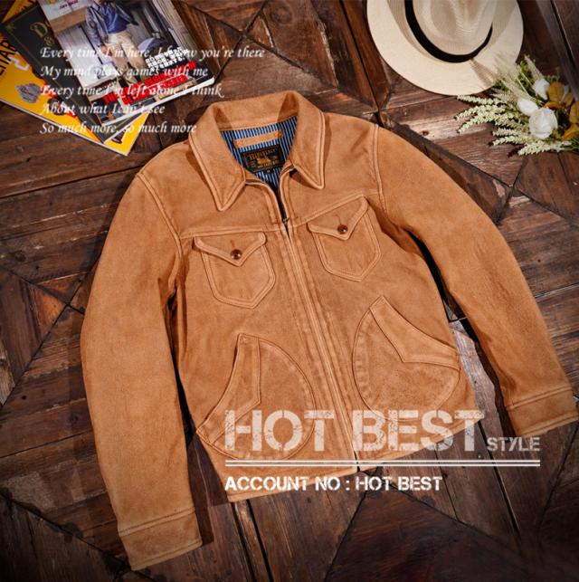 1.1mm シープスキン 復刻40年代 アビエイタースタイル 裏地なし レザージャケット ヴィンテージ加工 羊革