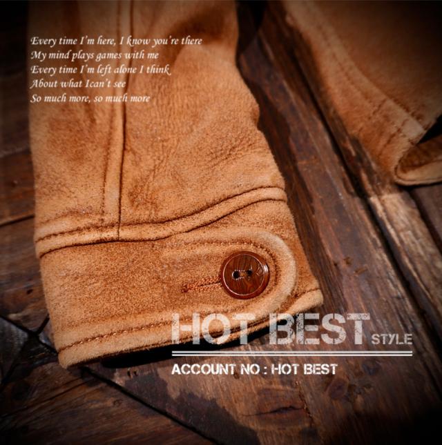 1.1mm シープスキン 復刻40年代 アビエイタースタイル 裏地なし レザージャケット ヴィンテージ加工 羊革