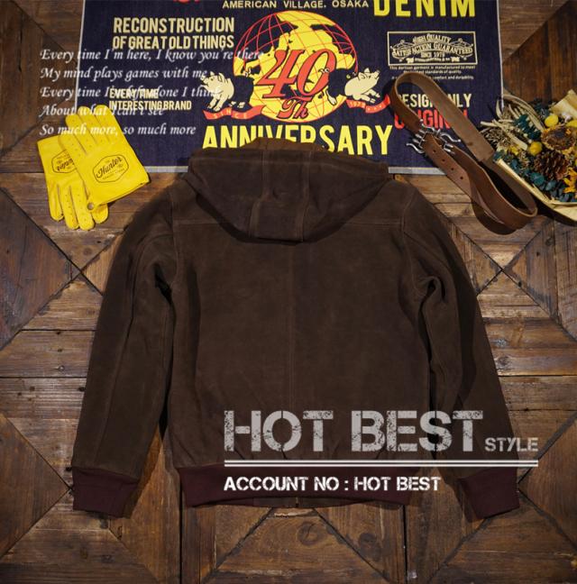 1.3mm カウスエード フーデッドパーカー レザージャケット メンズ 革ジャン ボマー ボンバー ライダース イタリアンレザー 牛革