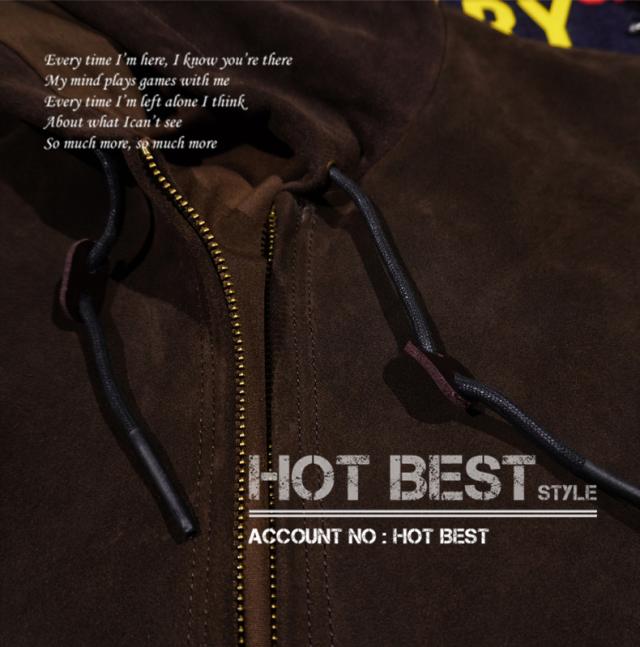 1.3mm カウスエード フーデッドパーカー レザージャケット メンズ 革ジャン ボマー ボンバー ライダース イタリアンレザー 牛革