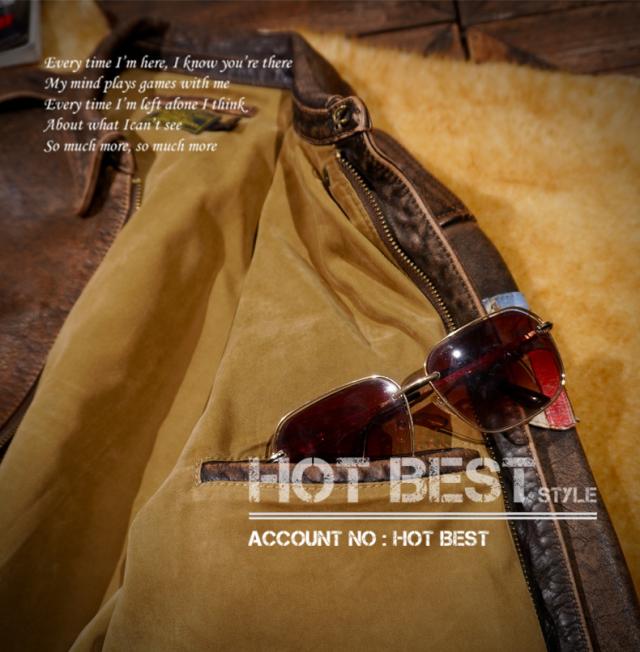 最高峰 1.3mm 茶芯カウハイド USAF TYPE A-2 1942モデル ヴィンテージ加工 フライトジャケット タンニンなめし 牛革