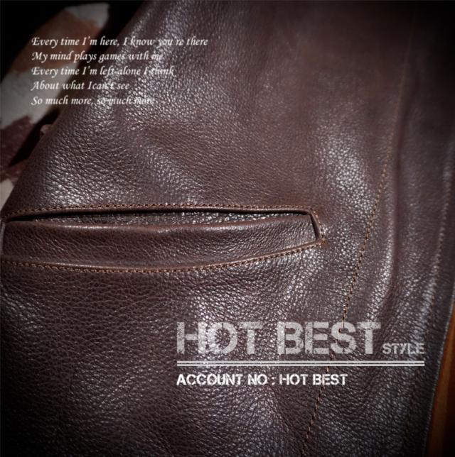 1.3mm カウハイド 復刻30年代 A-1タイプ アインシュタイン コサックジャケット メンズ 革ジャン タンニンなめし 牛革