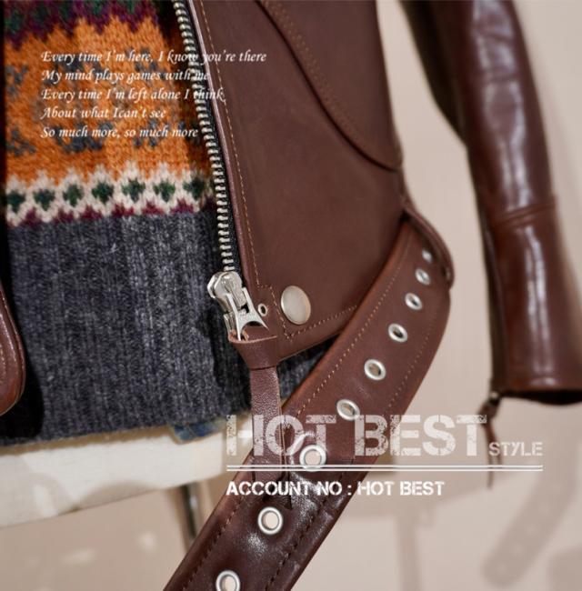 1.3mm カウハイド 30年代スタイル Dポケット ダブルライダース メンズ 革ジャン レザージャケット オイルワックスレザー ベジタブル 牛革