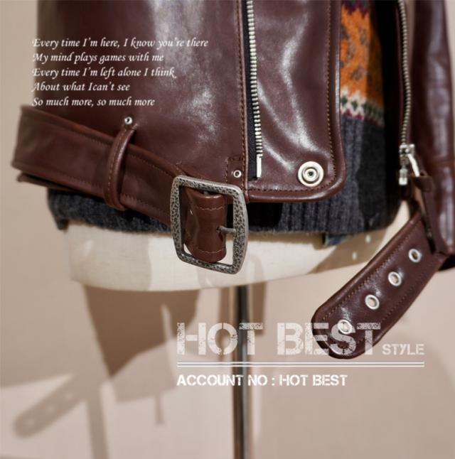 1.3mm カウハイド 30年代スタイル Dポケット ダブルライダース メンズ 革ジャン レザージャケット オイルワックスレザー ベジタブル 牛革