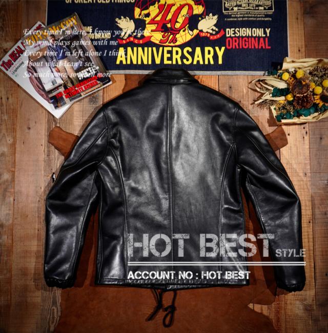 1.3mm ホースハイド コーチジャケット レザージャケット カーコート ブレーキマン オイルレザー 馬革