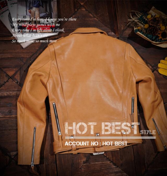 1.4mm ディアスキン 50年代 J-24タイプ ダブルライダース メンズ 革ジャン レザージャケット  染料仕上げ オイルワックスレザー 鹿革