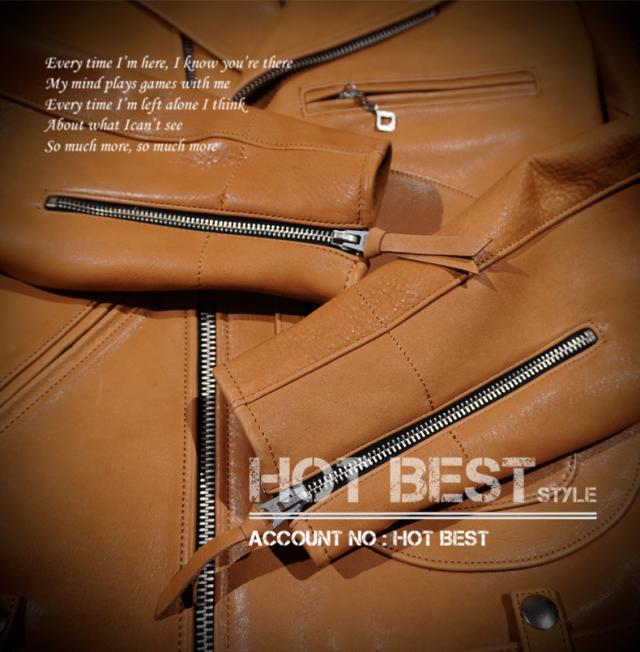 1.4mm ディアスキン 50年代 J-24タイプ ダブルライダース メンズ 革ジャン レザージャケット  染料仕上げ オイルワックスレザー 鹿革