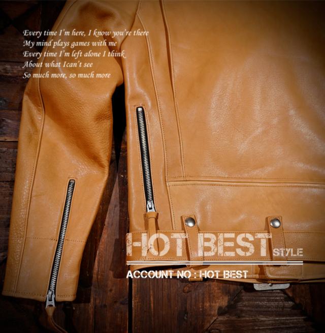 1.4mm ディアスキン 50年代 J-24タイプ ダブルライダース メンズ 革ジャン レザージャケット  染料仕上げ オイルワックスレザー 鹿革