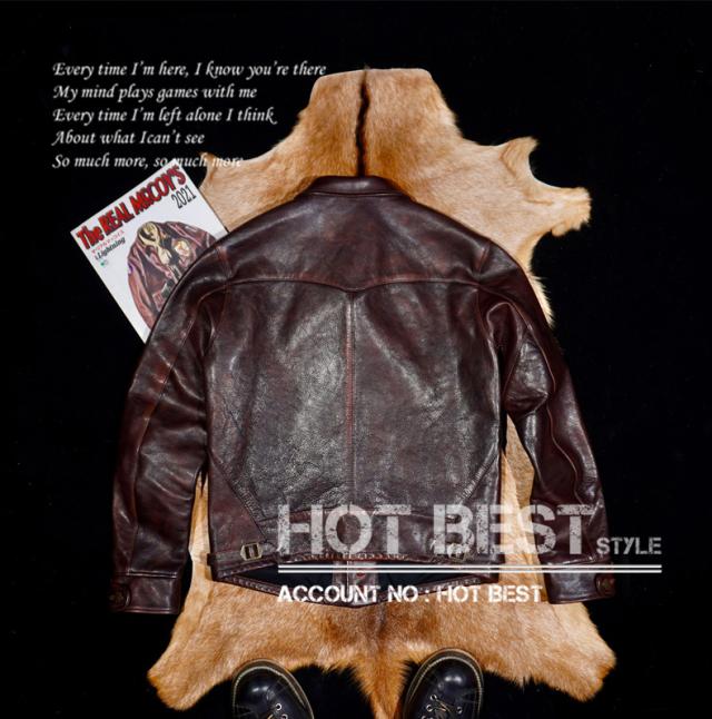 1.3mm 茶芯カウハイド 復刻20年代 A-1タイプ コサック スポーツジャケット ボマー ボンバー フライト イタリアンレザー 牛革