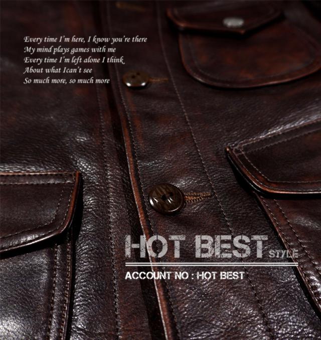 1.3mm 茶芯カウハイド 復刻20年代 A-1タイプ コサック スポーツジャケット ボマー ボンバー フライト イタリアンレザー 牛革