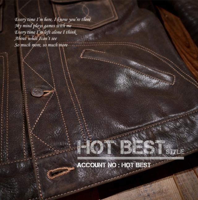 1.3mm カウハイド ファーストタイプ メンズ 革ジャン Gジャン ライダース レザージャケット ヴィンテージ加工 506 1st 牛革