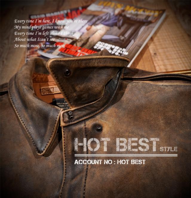 1.3mm カウハイド 復刻30年代 USAF TYPE A-2 フライトジャケット タイト ウォッシュ加工ヴィンテージ 染料仕上げ 牛革