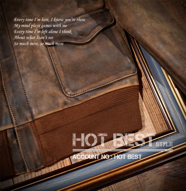 1.3mm カウハイド 復刻30年代 USAF TYPE A-2 フライトジャケット タイト ウォッシュ加工ヴィンテージ 染料仕上げ 牛革