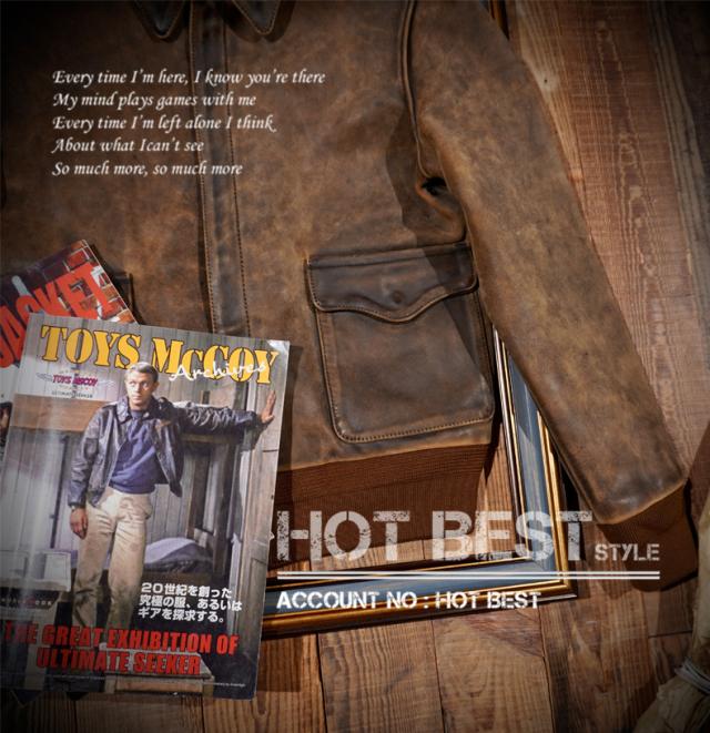 1.3mm カウハイド 復刻30年代 USAF TYPE A-2 フライトジャケット タイト ウォッシュ加工ヴィンテージ 染料仕上げ 牛革