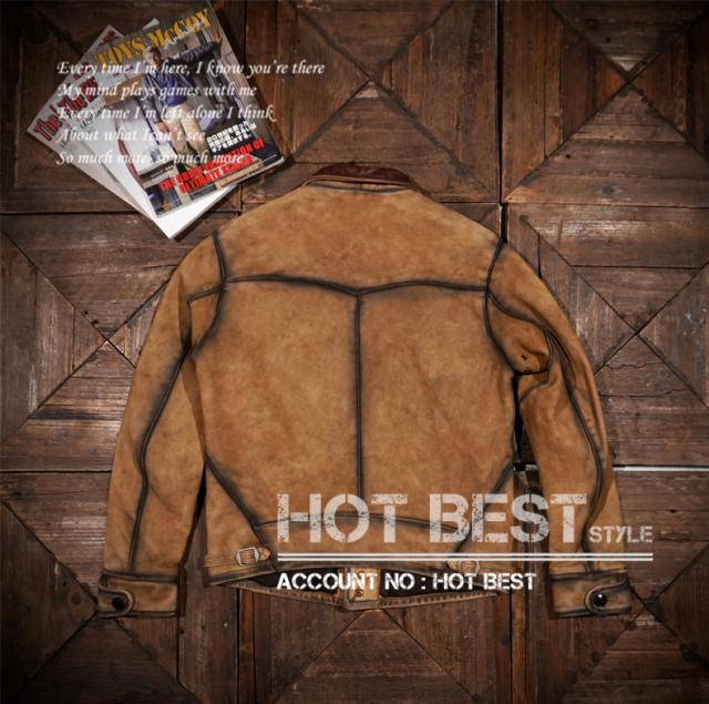 1.3mm カウハイド 復刻20年代 A-1タイプ ヴィンテージ加工 コサックスポーツジャケット ボマー ボンバー フライト イタリアンレザー 牛革