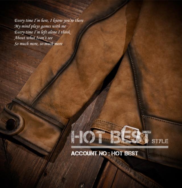 1.3mm カウハイド 復刻20年代 A-1タイプ ヴィンテージ加工 コサックスポーツジャケット ボマー ボンバー フライト イタリアンレザー 牛革