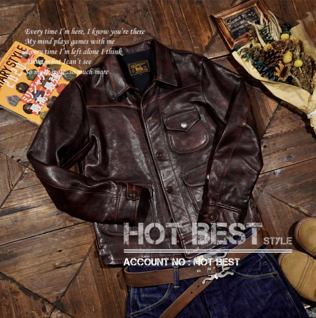 30s コサックジャケット A-1ジャケット ヴィンテージ ホースハイド 30s