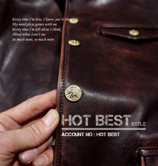 1.3mm 茶芯カウハイド 30年代 ワークコート レザージャケット メンズ 革ジャン カーコート ブレーキマン ベジタブルタンニンなめし 牛革