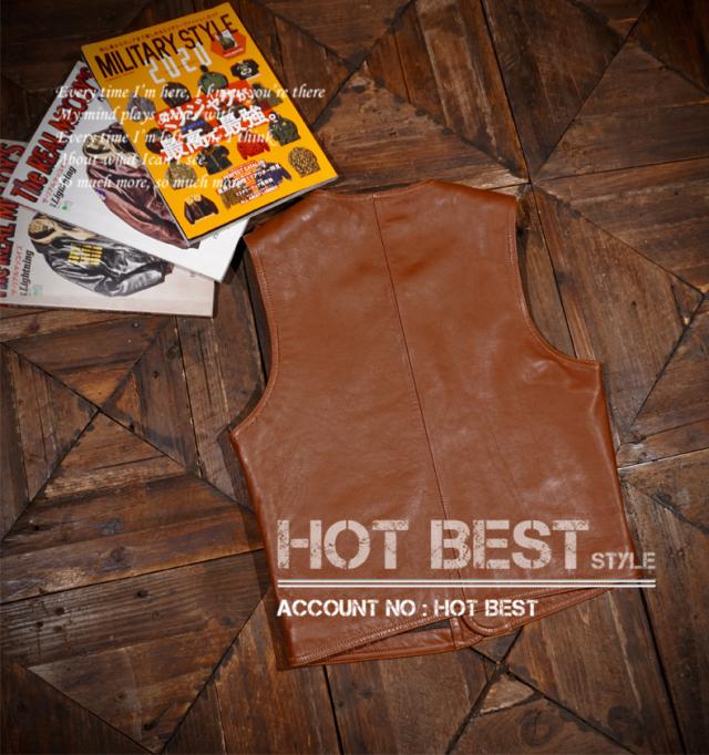1.2mm カウハイド 本革 メンズ レザーベスト 本革ベスト 皮ベスト ジレ レザージャケット 牛革