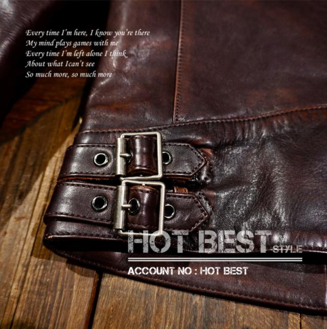 1.3mm 茶芯カウハイド パテッド スタンダードスタイル シングルライダース レザージャケット イタリアンレザー 植物鞣し 牛革