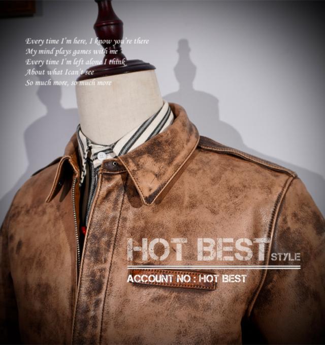 1.3mm カウハイド 復刻30年代 USAF TYPE A-2 フライトジャケット タイト ウォッシュ加工 ヴィンテージ 染料仕上げ 牛革