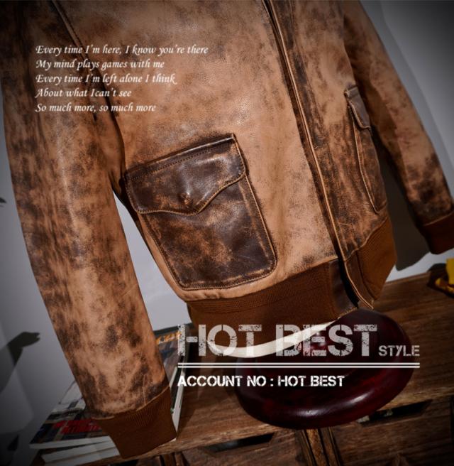 1.3mm カウハイド 復刻30年代 USAF TYPE A-2 フライトジャケット タイト ウォッシュ加工 ヴィンテージ 染料仕上げ 牛革