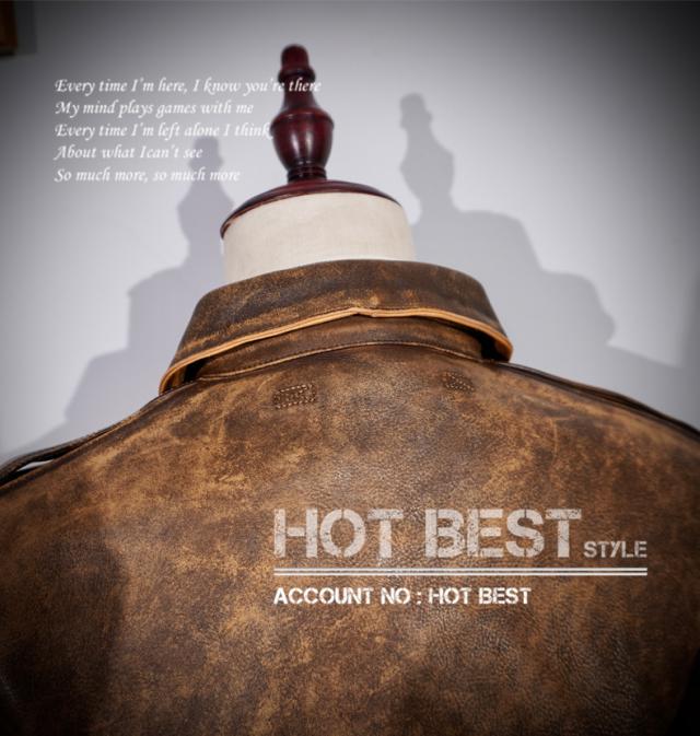 1.3mm カウハイド 復刻30年代 USAF TYPE A-2 フライトジャケット タイト ウォッシュ加工ヴィンテージ 染料仕上げ 牛革