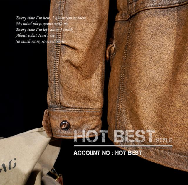 1.3mmカウハイド 復刻50年代スタイル M65 ウォッシュ加工 ヴィンテージ