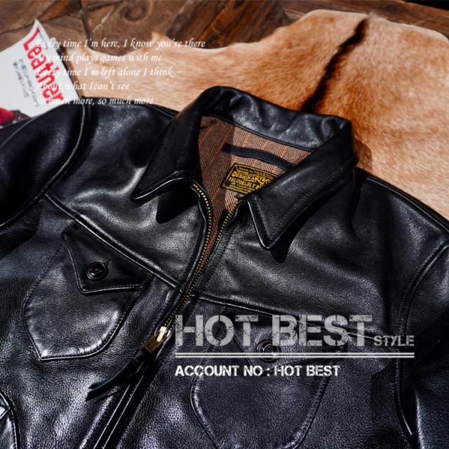 1.5mm カウハイド 復刻30年代スタイル ウォッシュ加工 ヴィンテージ メンズ 革ジャン シングルライダース レザージャケット トスカーナ植物鞣し革 牛革