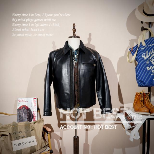 1.3mmカウハイド スタンダードスタイル シングルライダース レザージャケット トスカーナ イタリアンレザー 牛革