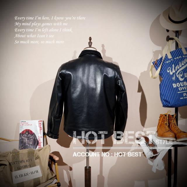 1.3mmカウハイド スタンダードスタイル シングルライダース レザー