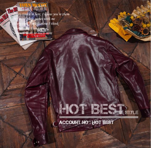 1.4mm ホースハイド 30年代スタイル シングルライダース レザージャケット トスカーナ植物鞣し革 馬革 Y142