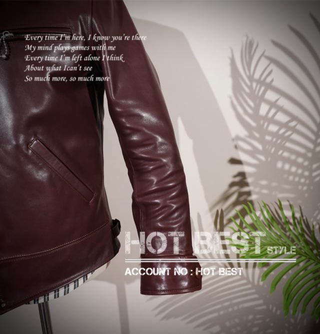 1.3mm ホースハイド 1930s トラッカースタイル シングルライダース メンズ 革ジャン レザージャケット 植物鞣し 馬革