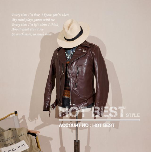 1.3mm 黒芯カウハイド UKスタイル ダブルライダース メンズ 革ジャン レザージャケット ロンジャン オイルレザー 牛革