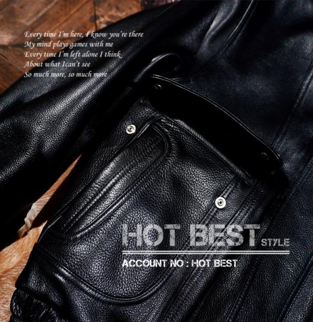 最高峰 1.5mm カウハイド 襟付き スポーツジャケット メンズ 革ジャン ボマーボンバー ライダース イタリアンレザー 牛革