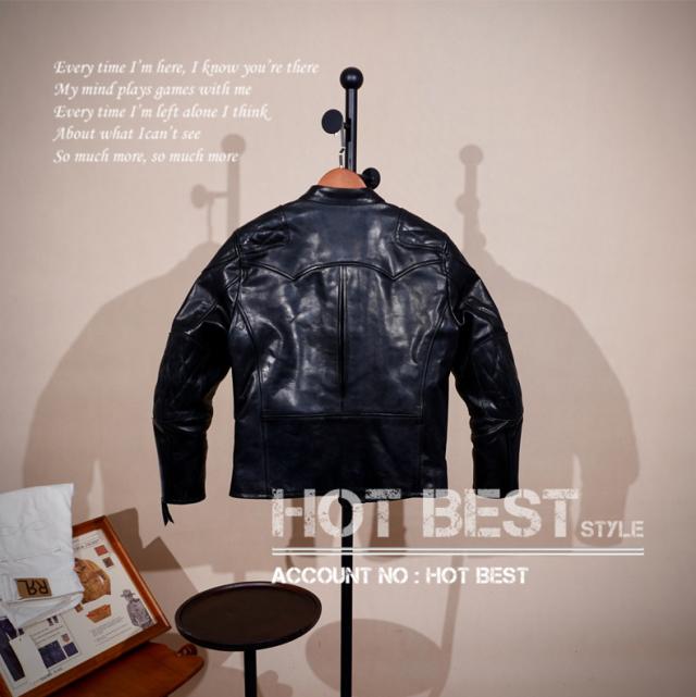 最高峰 1.5mm ホースハイド 50年代 パテッド シングルライダース レザージャケット PADDED タンニンなめし 馬革