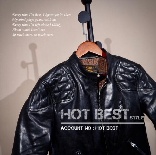 最高峰 1.5mm ホースハイド 50年代 パテッド シングルライダース レザージャケット PADDED タンニンなめし 馬革