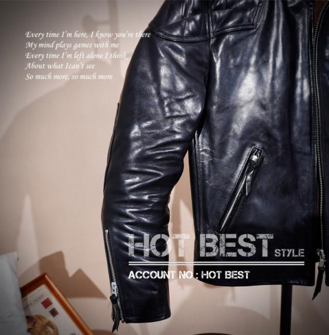 最高峰 1.5mm ホースハイド 50年代 パテッド シングルライダース レザージャケット PADDED タンニンなめし 馬革