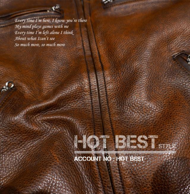 1.3mm カウハイド 60年代 カフェレーサー シングルライダース ウォッシュ加工 ヴィンテージ レザージャケット 植物鞣し 牛革