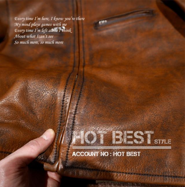 1.3mm カウハイド 60年代 カフェレーサー シングルライダース ウォッシュ加工 ヴィンテージ レザージャケット 植物鞣し 牛革