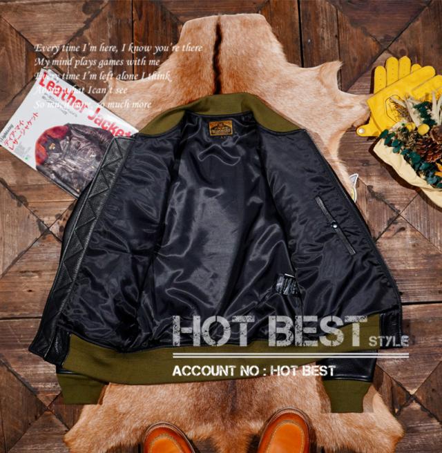 1.2mm カウハイド USAF TYPE MA-1 フライトジャケット ボマーボンバー タンニンなめし 牛革